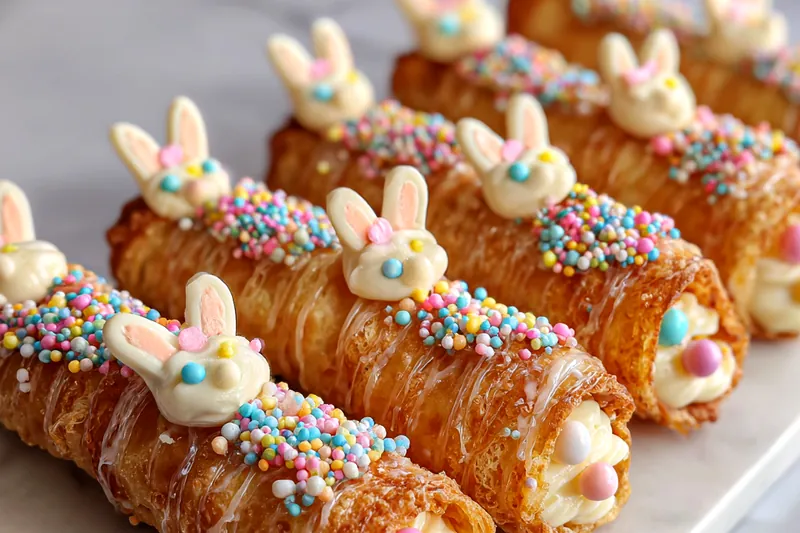 Fresh ingredients for Festive Bunny Cannoli Treats