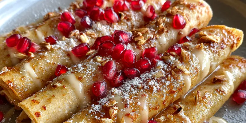 Festive Eggnog Crepe Delight
