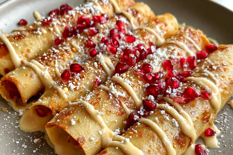 Fresh ingredients for Festive Eggnog Crepe Delight