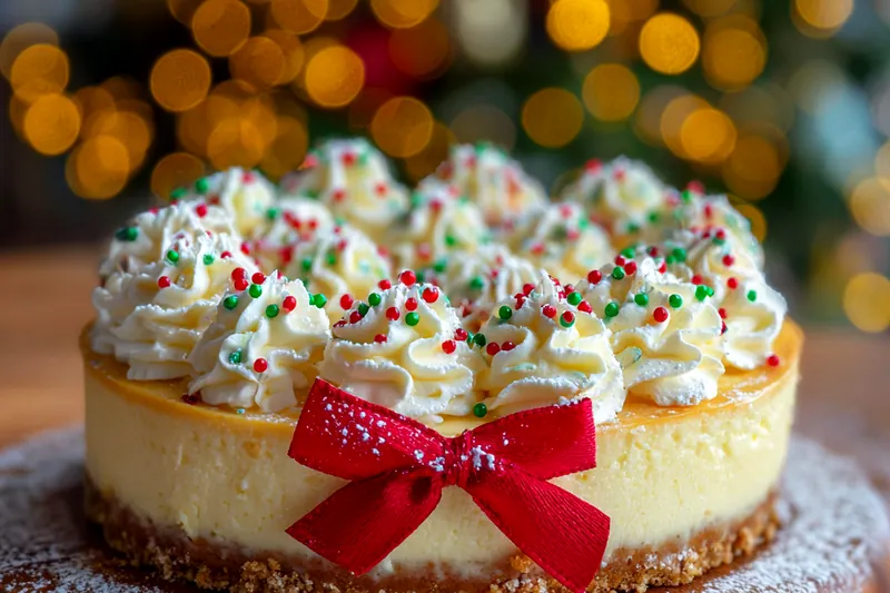 Fresh ingredients for Festive Holiday Cheesecake