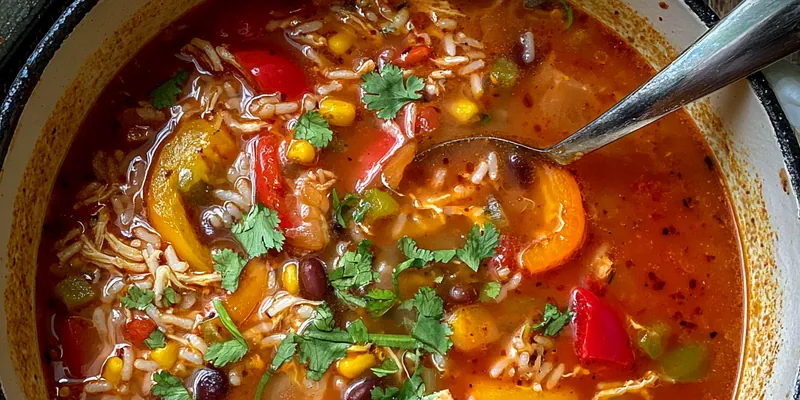 Flavorful Chicken Fajita Soup