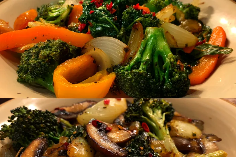 Cooking process for Flavorful Sautéed Vegetable Medley