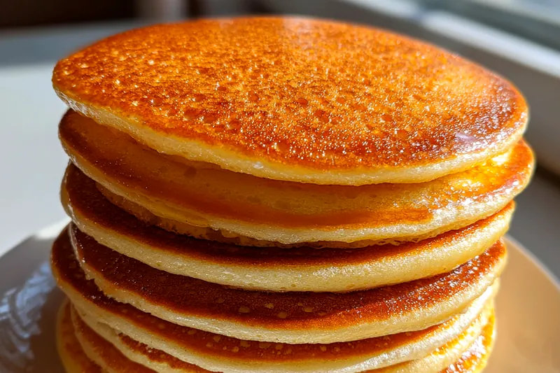 Cooking process for Fluffy Golden Pancakes