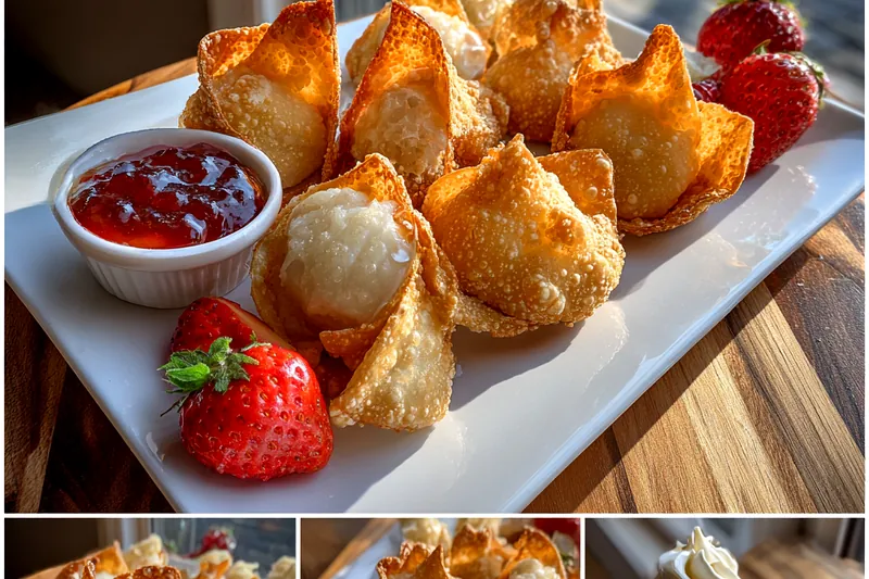 Cooking process for Fried Berry Cream Wontons