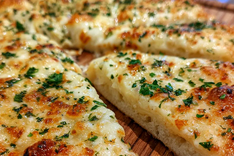 Fresh ingredients for Garlic Herb Cheese Pizza