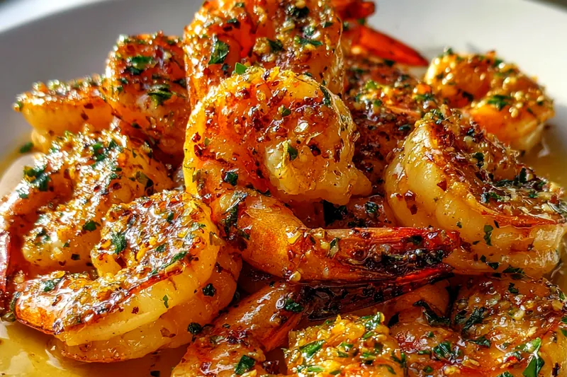 Cooking process for Garlic Herb Roasted Shrimp