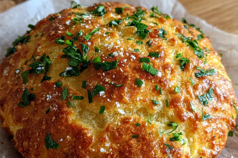 Cooking process for Garlic Parmesan Focaccia Bread