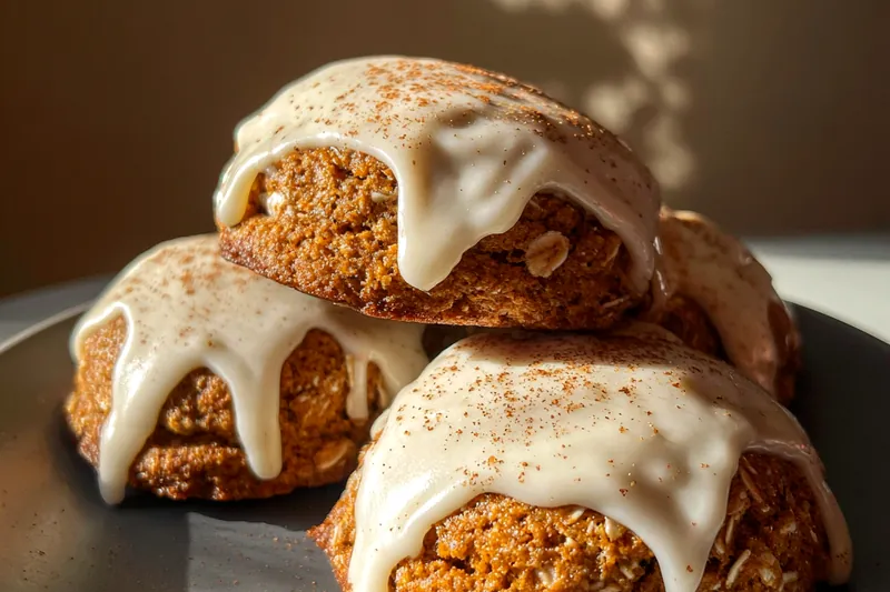 A step-by-step photo collage of the cooking process for Gingerbread Latte Cookies Delight.