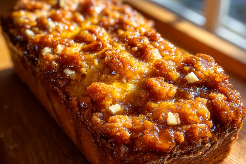 Cooking process for Glazed Apple Cinnamon Bread
