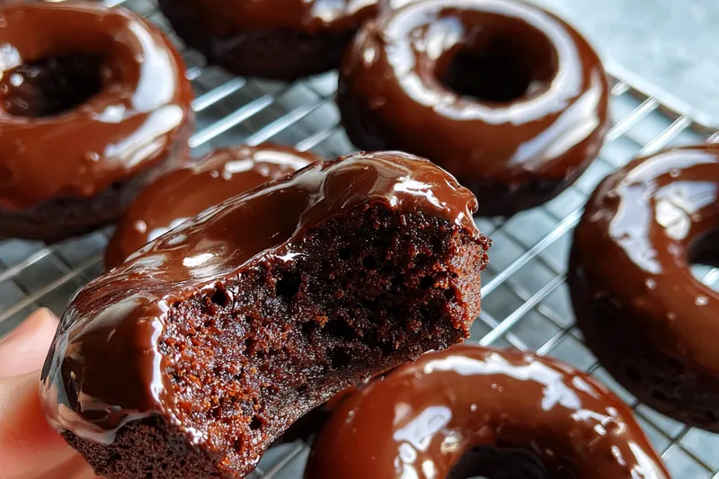 Fresh ingredients for Glazed Chocolate Protein Donuts