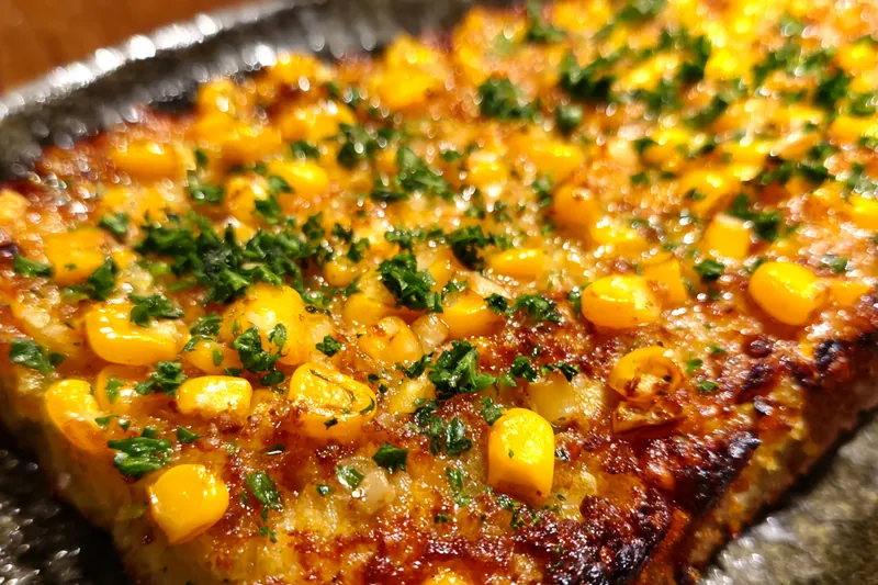 Cooking process for Glazed Corn Bake