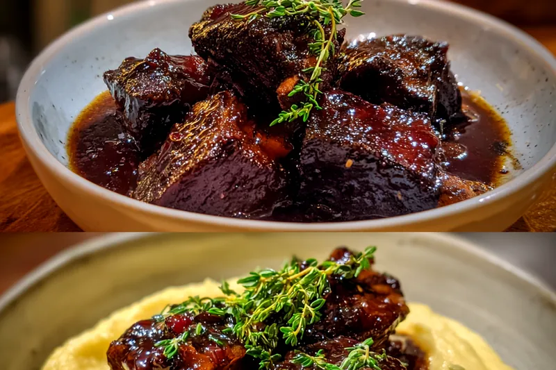 Fresh ingredients for Glazed Short Ribs Delight