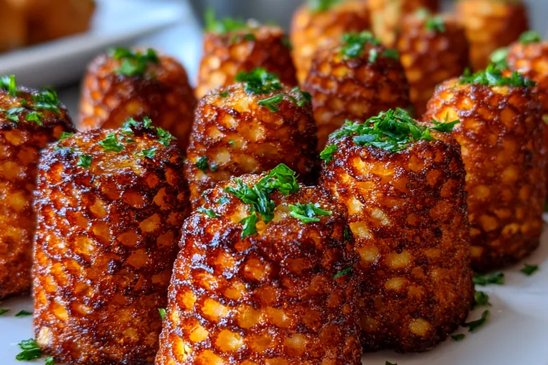 Cooking process for Golden Chicken Croquettes