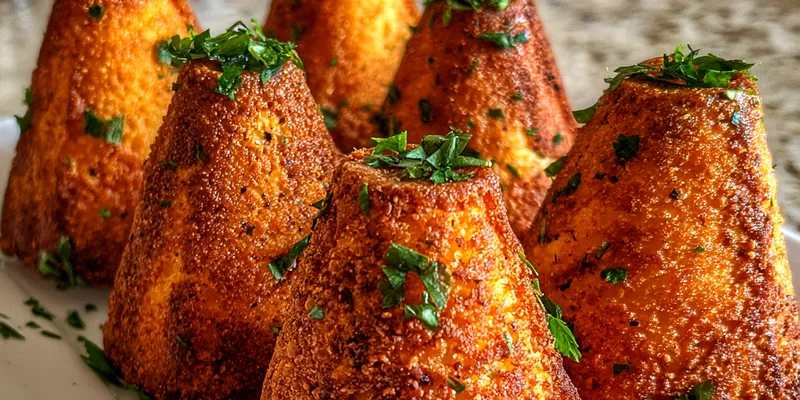 Delicious Golden Chicken Croquettes served on a plate
