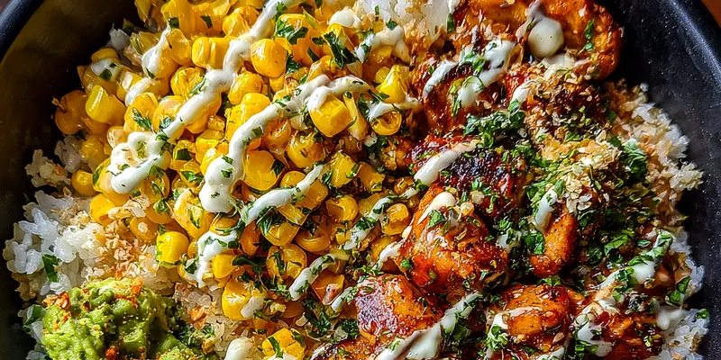 Grilled Chicken Corn Bowl