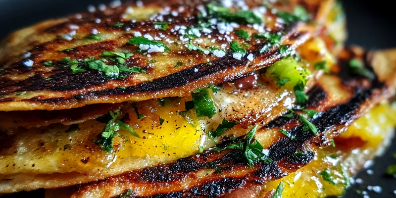 Grilled Egg Tortilla Stack