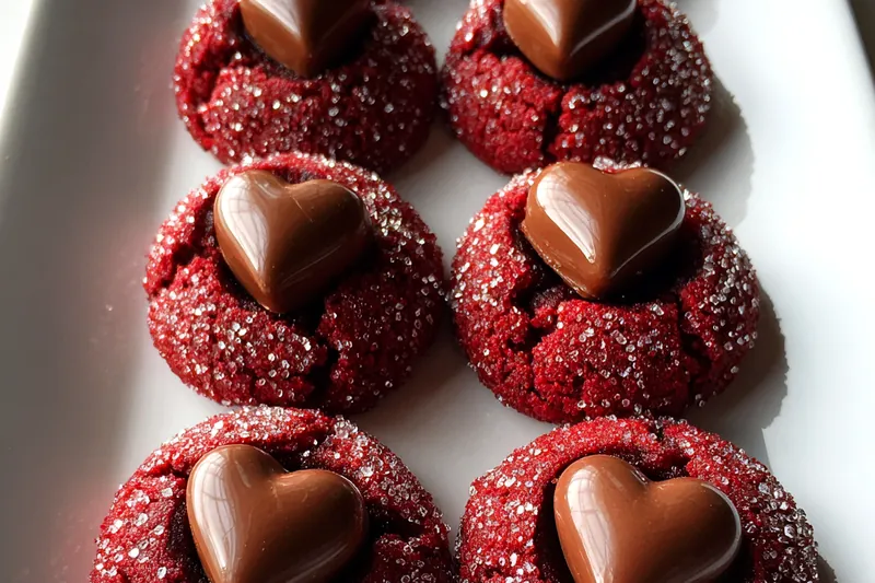 Cooking process for Heart Chocolate Red Velvet Cookies