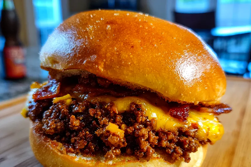 Fresh ingredients for Hearty Bacon Cheese Sandwich