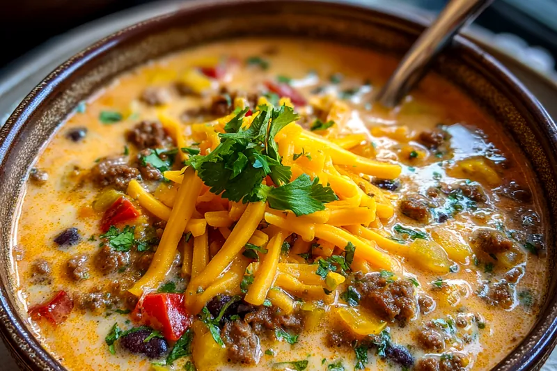 Cooking process for Hearty Creamy Soup