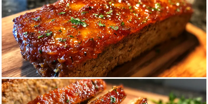 Delicious Herb-Crusted Chicken Loaf served on a plate