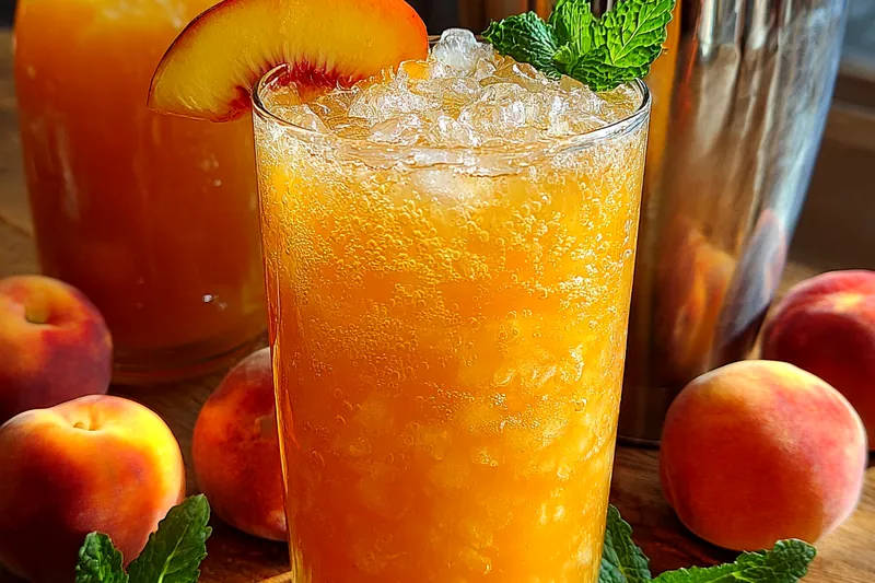 Fresh ingredients for Homemade Peach Lemonade