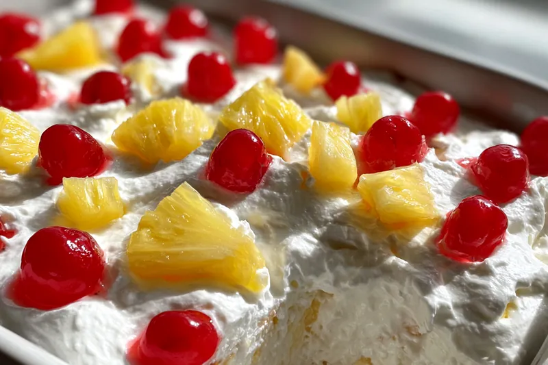 Cooking process for Juicy Pineapple Cherry Delight