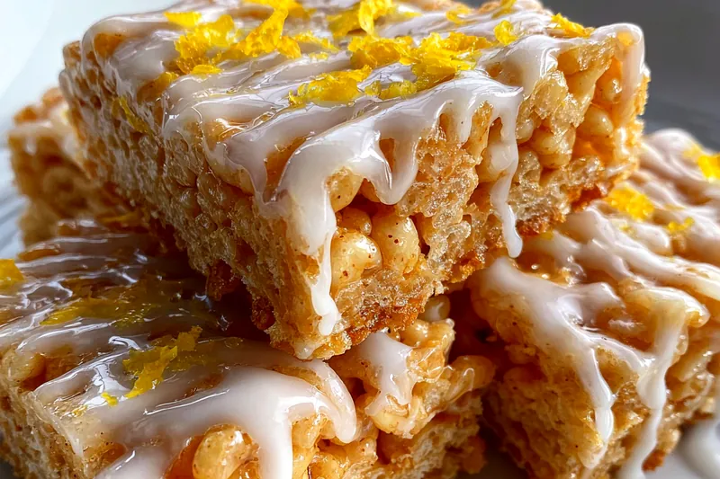 Fresh ingredients for Lemon Glazed Crispy Squares