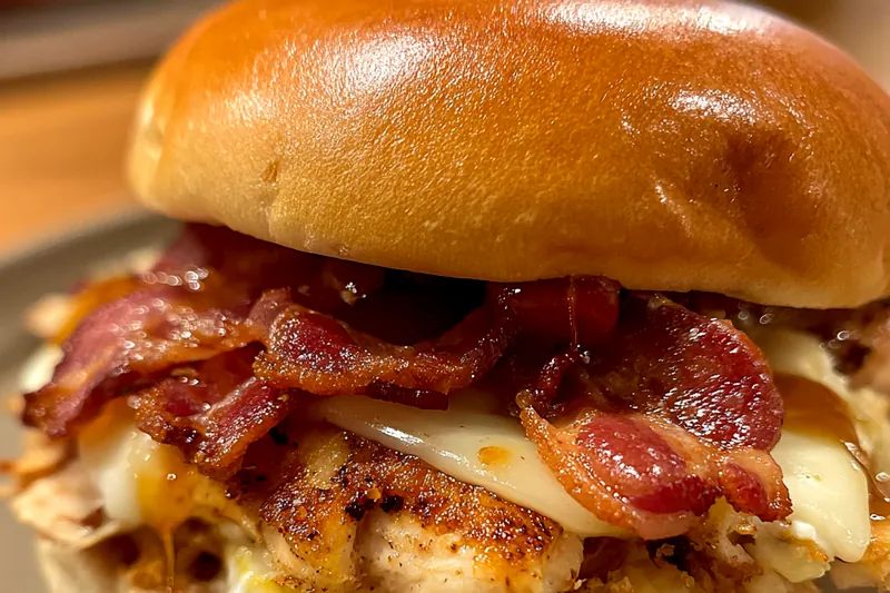 Fresh ingredients for Maple Bacon Chicken Sliders