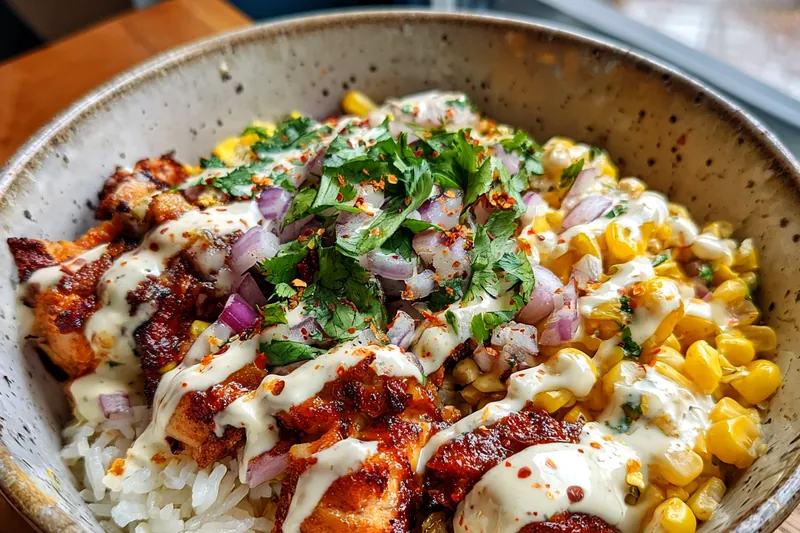 Pan-searing spiced chicken bites in a skillet until golden red