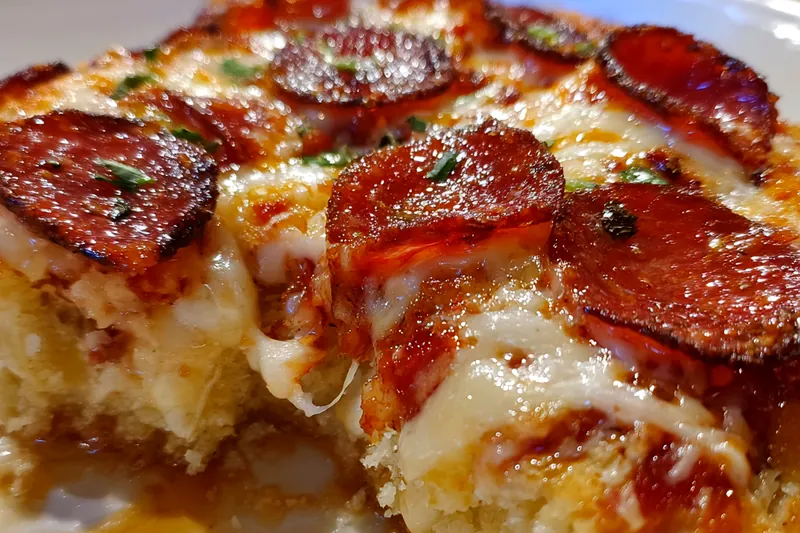 Cooking process for Mini Deep Dish Pizzas