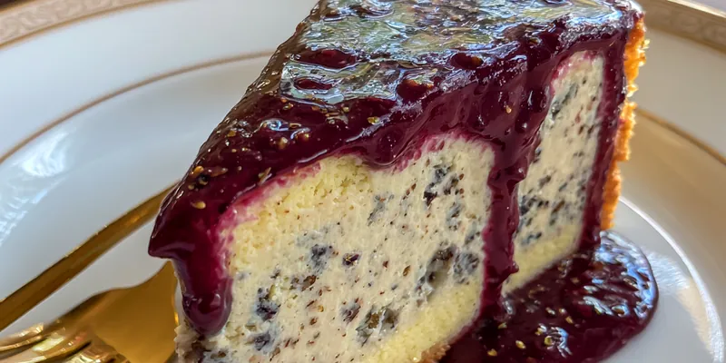 Mulberry Earl Grey Cheesecake