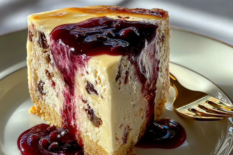 Fresh ingredients for Mulberry Earl Grey Cheesecake