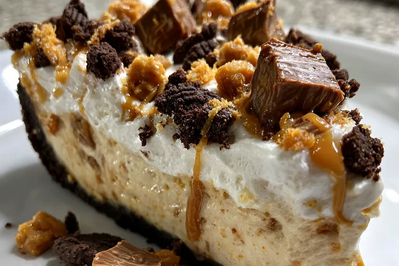 Cooking process for No Bake Oreo Peanut Cheesecake