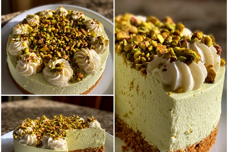 Fresh ingredients for No-Bake Pistachio Cheesecake