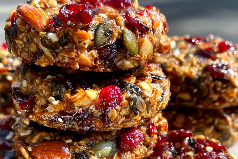 Fresh ingredients for Nut Seed Energy Cookies