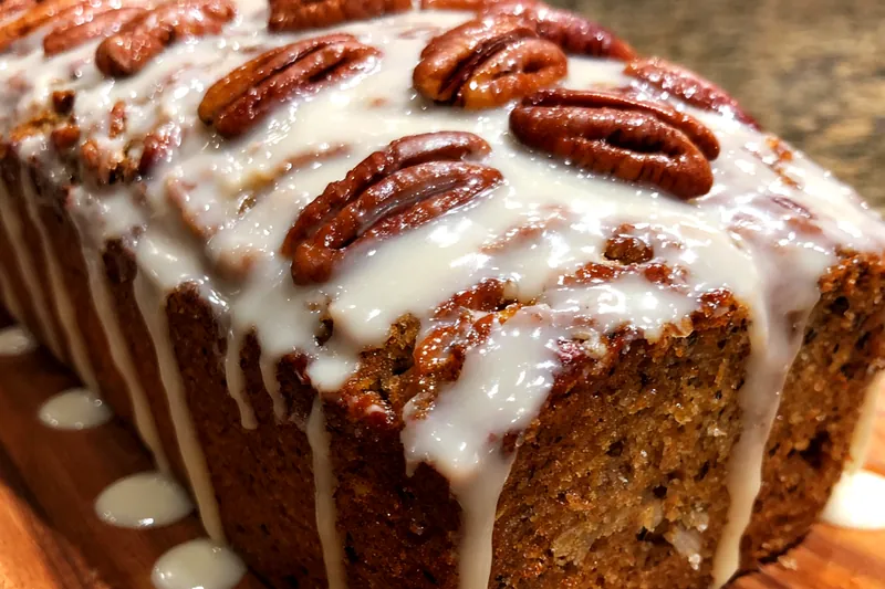 Cooking process for Nutty Pecan Loaf Cake