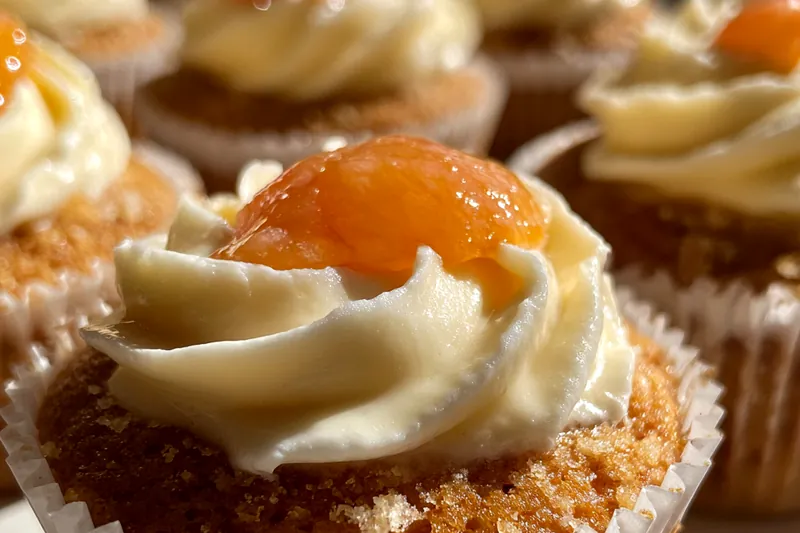 Cooking process for Peach Cream Cheese Cupcakes
