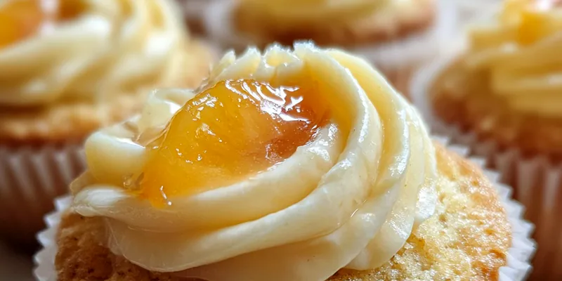 Peach Cream Cheese Cupcakes