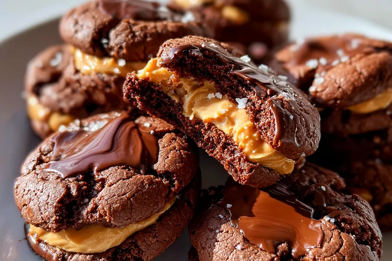 Cooking process for Peanut Butter Brownie Cookies