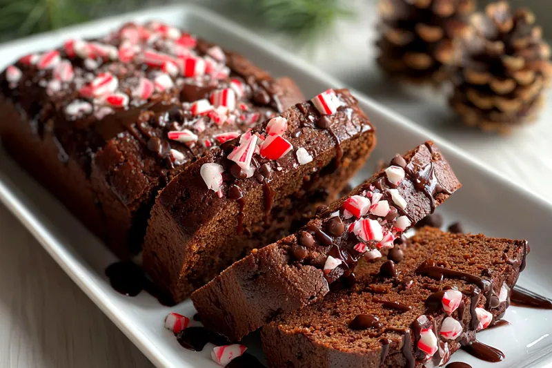 Cooking process for Peppermint Chocolate Loaf
