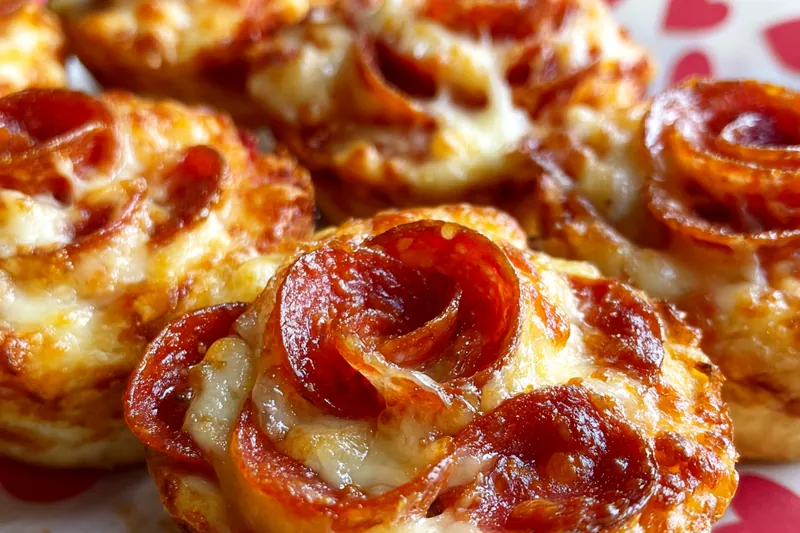 Fresh ingredients for Pepperoni Cheese Roses