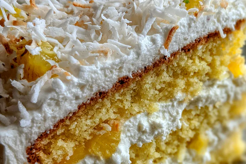 Fresh ingredients for Pineapple Coconut Dream Cake