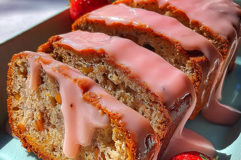 Cooking process for Strawberry Banana Bread