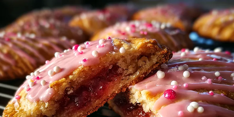 Delicious Raspberry Protein Pastries served on a plate