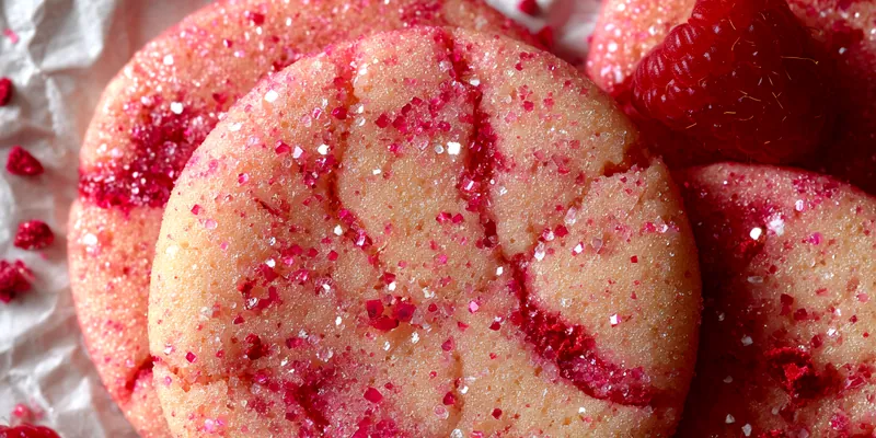 Delicious Raspberry Sugar Cookies Delight served on a plate