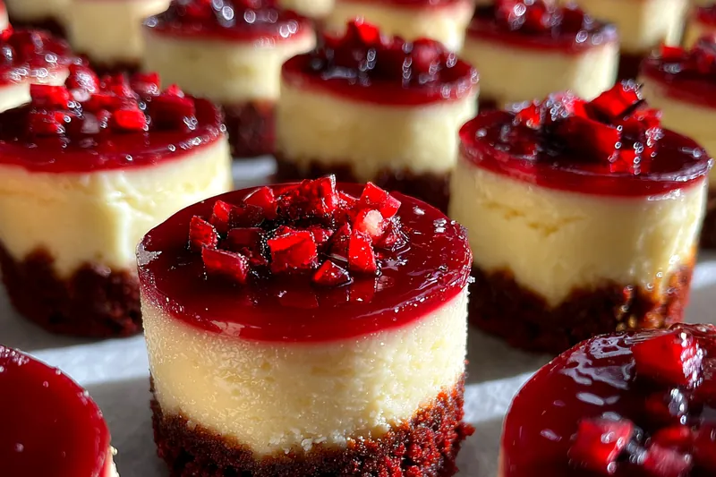 Cooking process for Red Velvet Cheesecake Bites