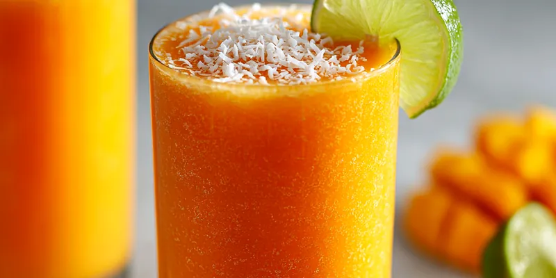 Refreshing Mango Coconut Drink