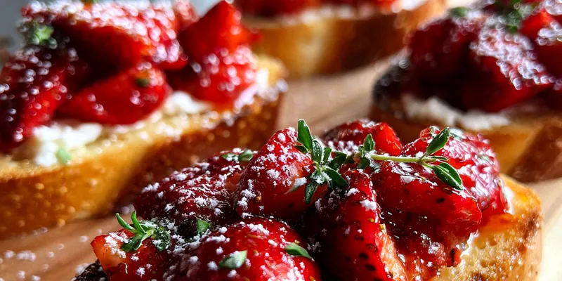 Roasted Strawberry Ricotta Toast