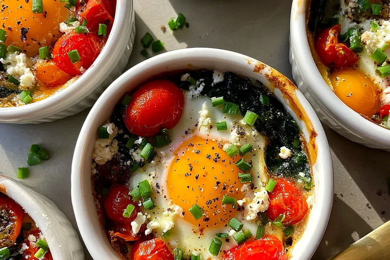 Cooking process for Savory Baked Egg Delight