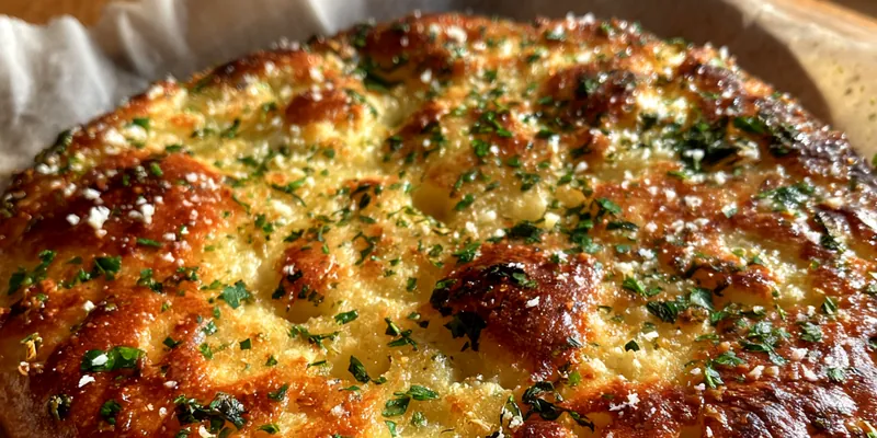 Delicious Savory Garlic Bread served on a plate